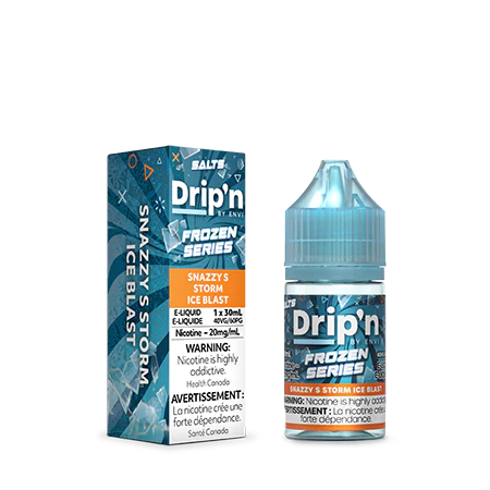 Drip’n E-liquid Frozen Series Snazzy S Storm Ice Blast 20mg 30mL (Provincial)