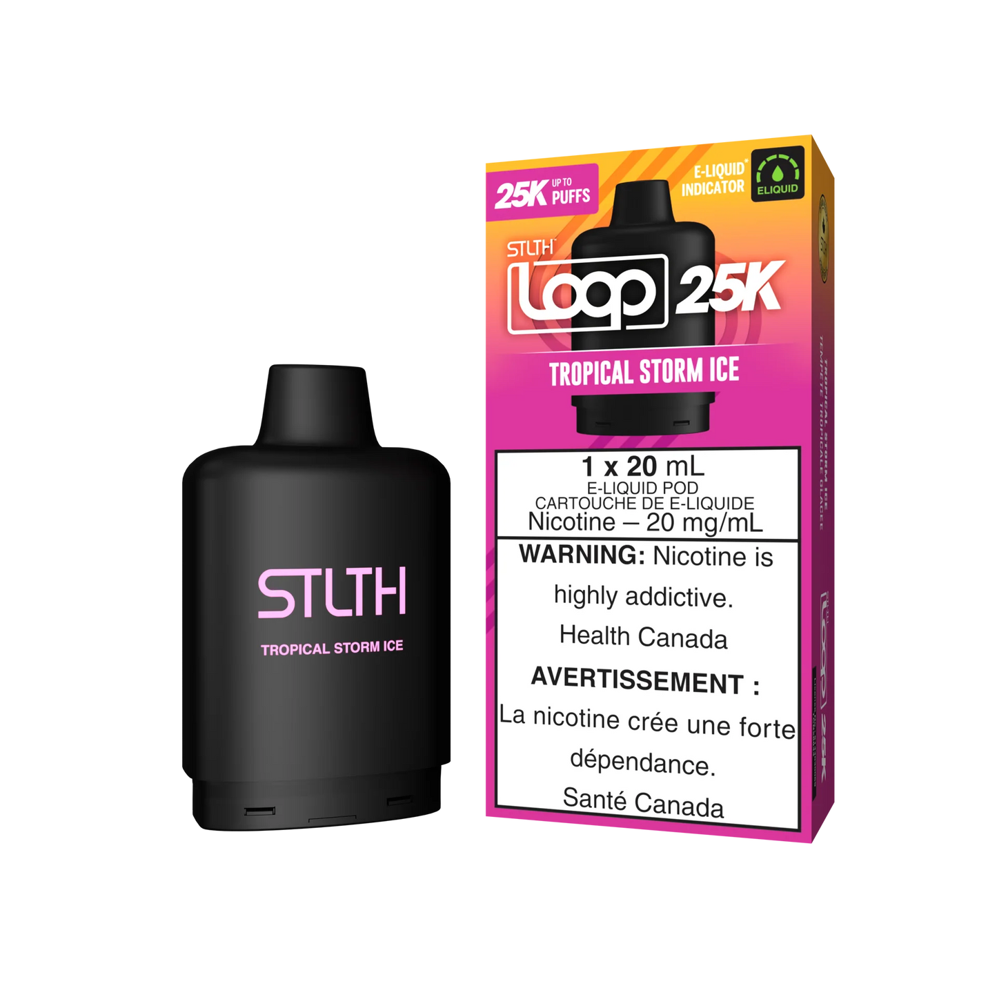 Stlth Loop Pod 25k Tropical Storm Ice 20mg/ml (Provincial)