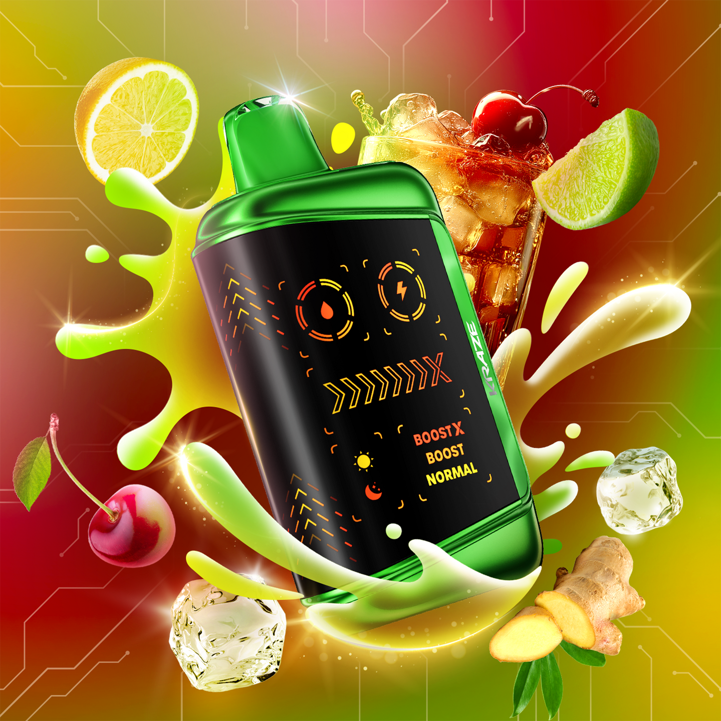 Kraze Mega X 48k S. Apple G Ice 20mg/ml Disposable (Provincial)