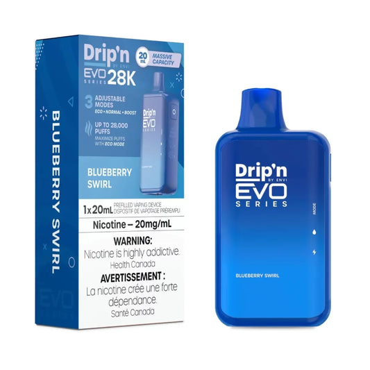 Drip’n EVO 28k Blueberry Swirl 20mg/mL Disposable (Provincial)