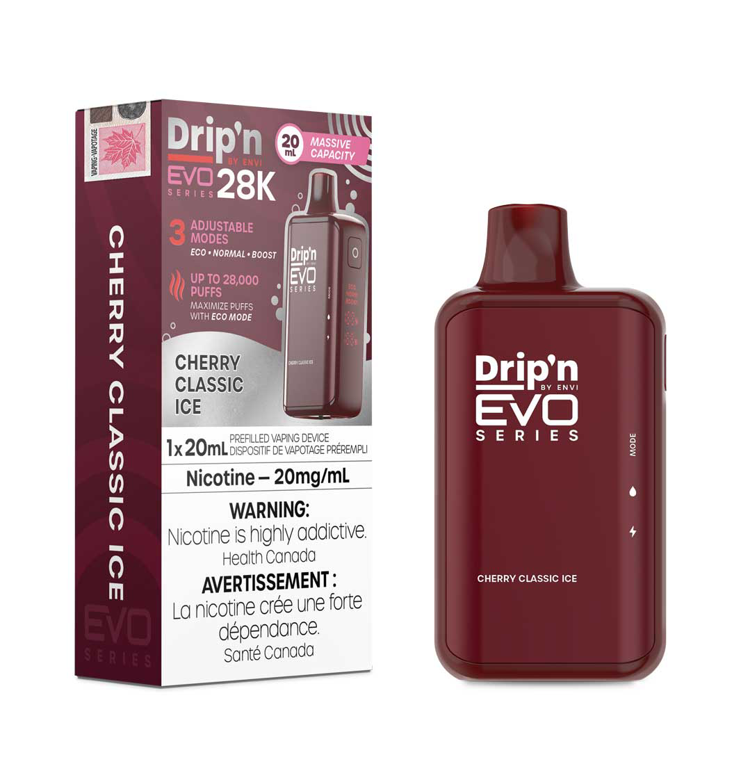 Drip’n EVO 28k Red Classic Ice 20mg/mL Disposable (Provincial)