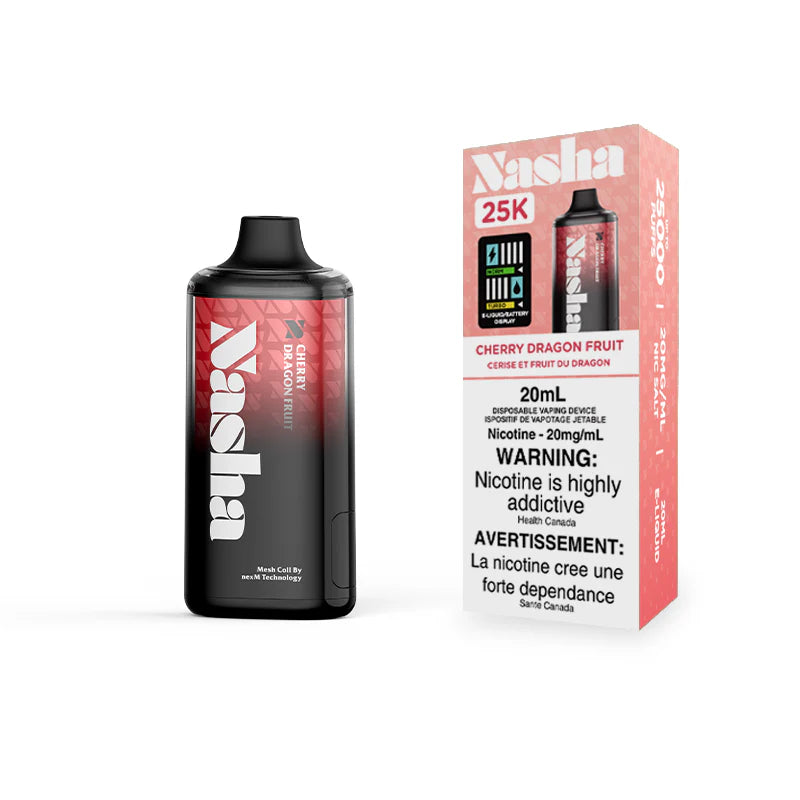 Nasha 25K Cherry Dragonfruit disposable 20mg/ml (Provincial)