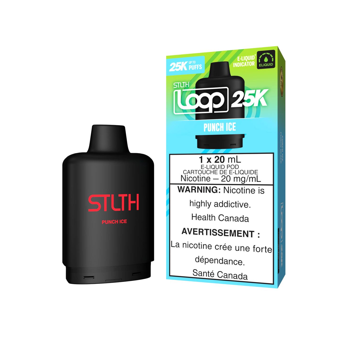 Stlth Loop Pod 25k Punch Ice 20mg/ml (Provincial)