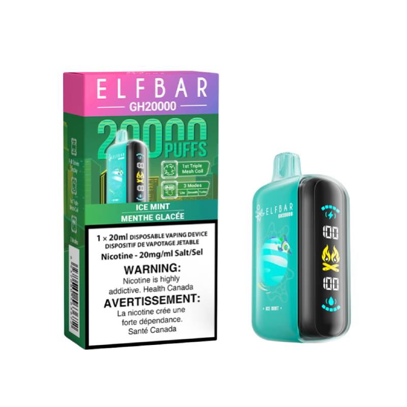 ELF BAR GH20k Ice Mint 20mg/mL Disposable (Provincial)