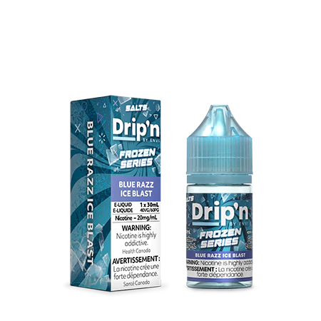 Drip’n E-liquid Frozen Series Peach Blue Razz Ice Blast 20mg 30mL (Provincial)