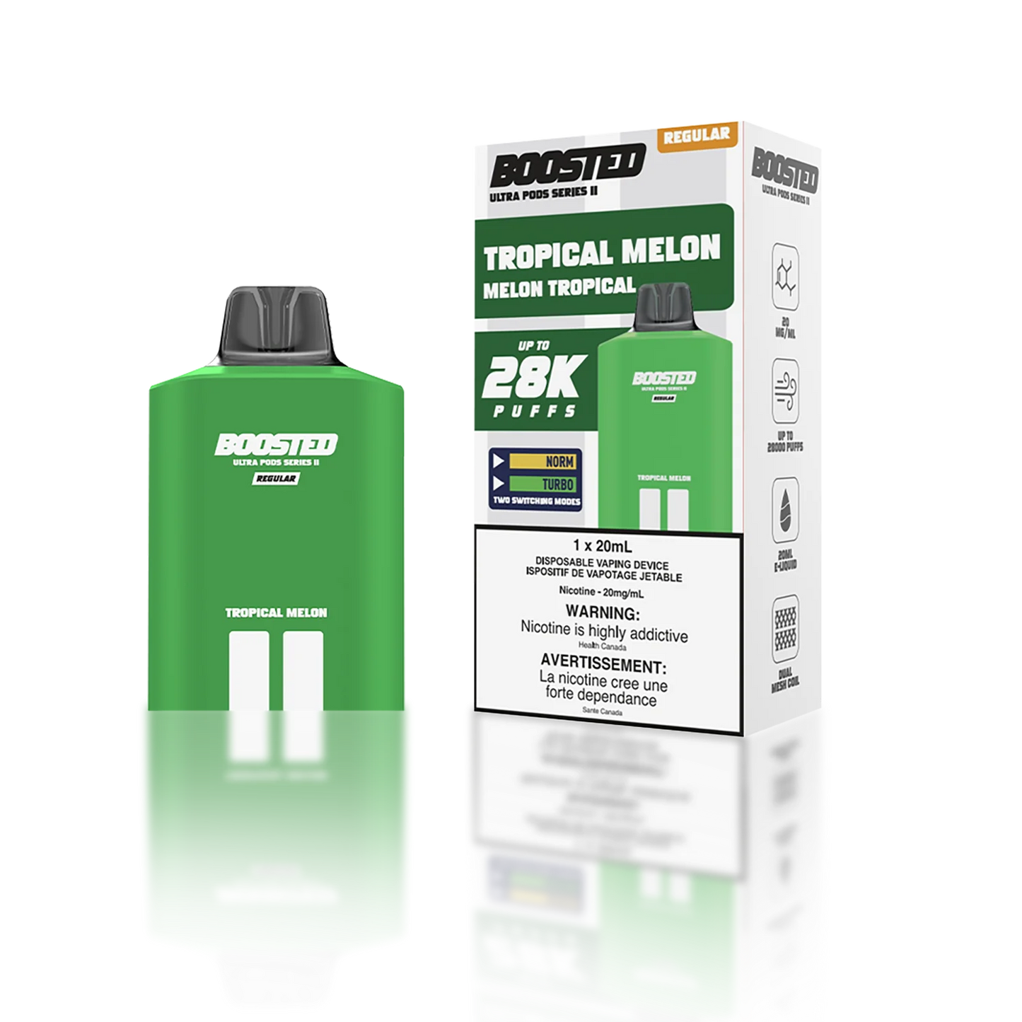 Boosted Ultra Pod II 28K Tropical Melon 20mg/ml (Provincial)