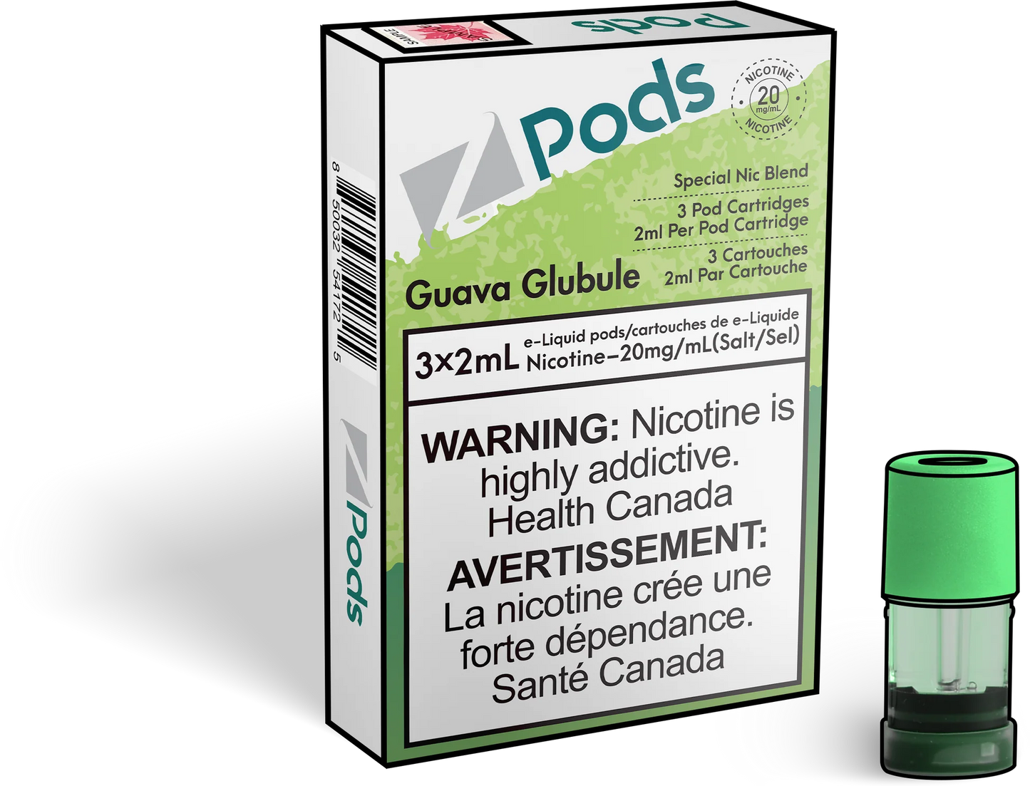 Zpods Guava Glubule (Guava BBG) 20mg/mL (Provincial)