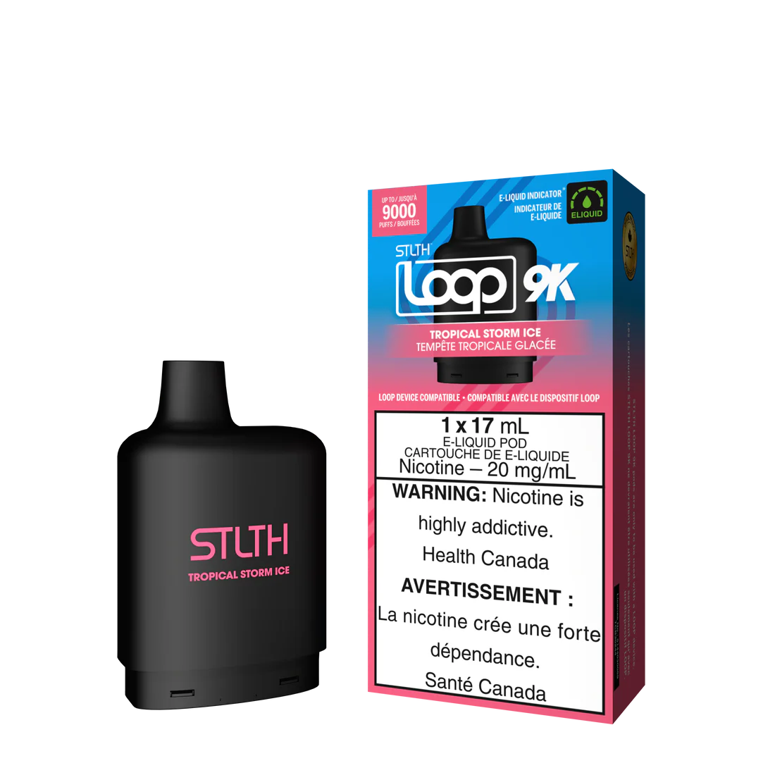Stlth Loop Pod 9K Tropical Storm Ice 20mg - 17ml (Provincial)
