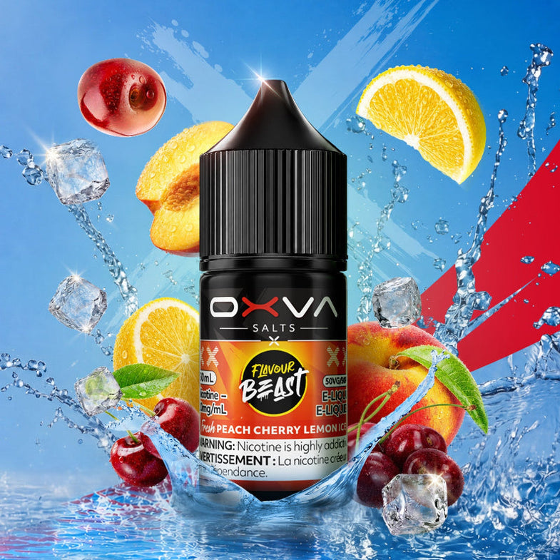 Flavour Beast x OXVA E-liquid Fresh Peach Cherry Lemon Ice 20mg/ml 30ml (Provincial)