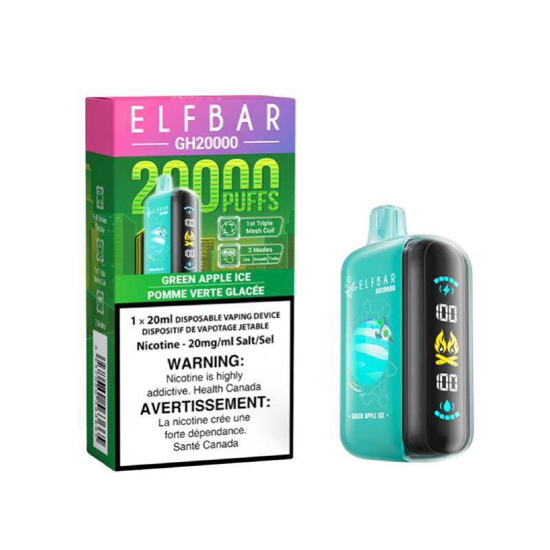 ELF BAR GH20k Green Apple Ice 20mg/mL Disposable (Provincial)