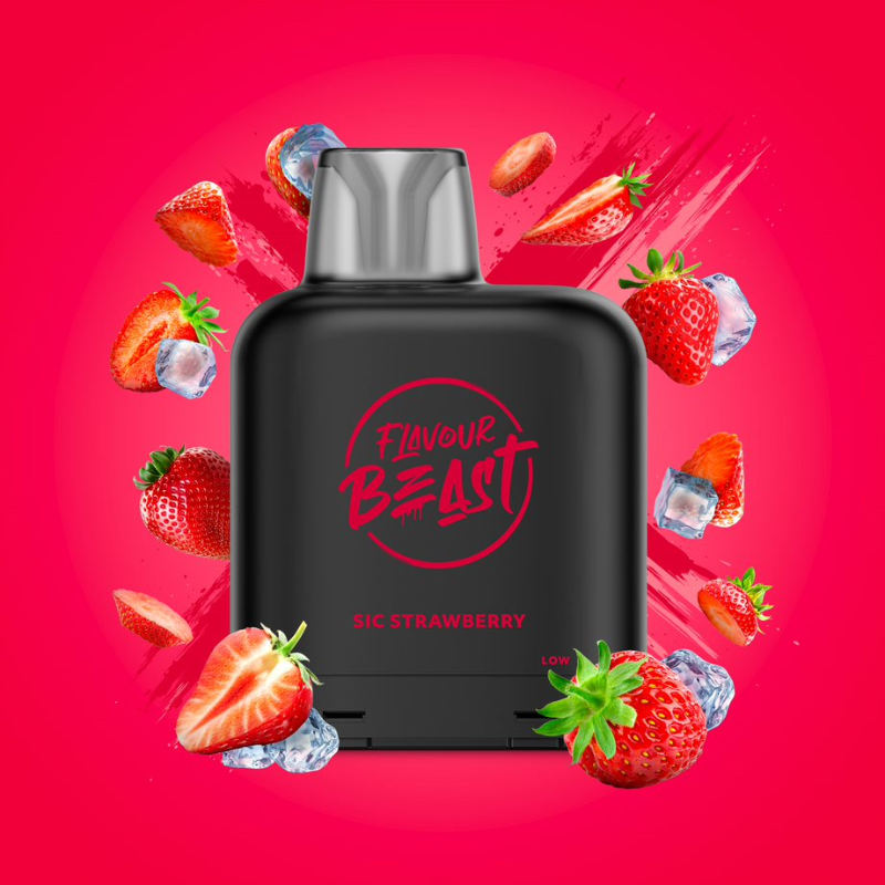 Flavour Beast LevelX Boost G2 Pod 15K/25k Sic Strawberry Iced 20mg/mL (Provincial)
