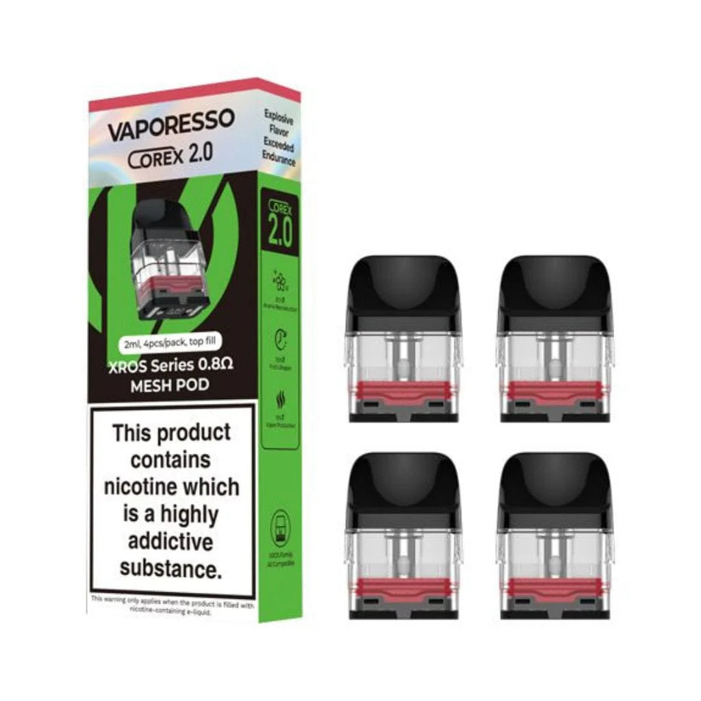 Vaporesso Corex 2.0 XROS 0.8Ω Replacement Pods 2mL 4pk