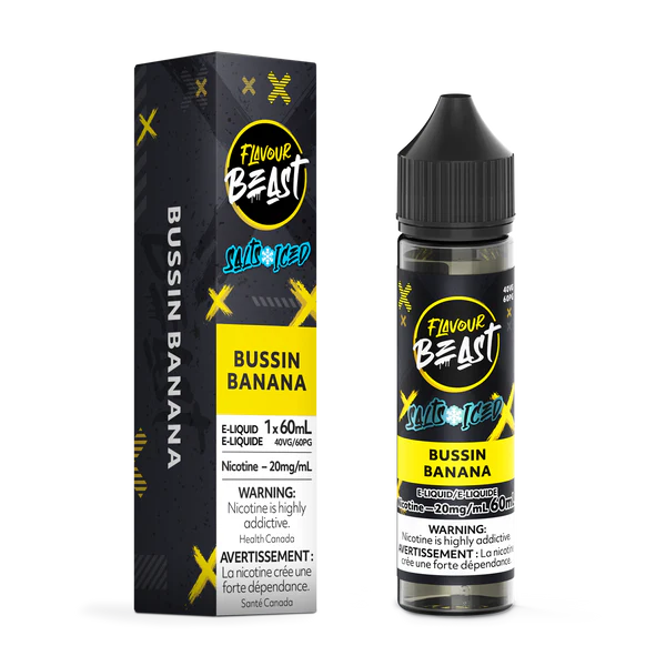 Flavour Beast E-liquid Bussin Banana Iced 20mg/mL 60mL (provincial)