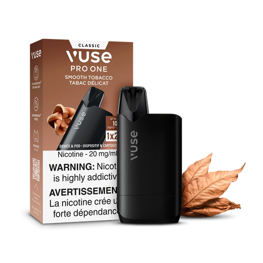 Vuse Pro One 1k ReadyToVape Kit Smooth Tobacco 20mg/mL (Provincial)