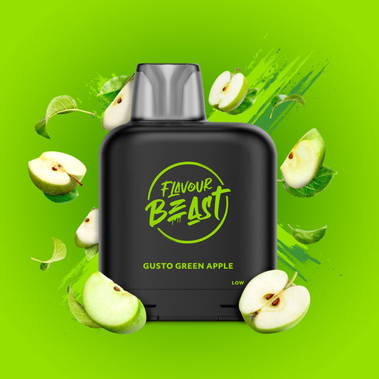 Flavour Beast LevelX Boost G2 Pod 15K/25k Gusto Green Apple Iced 20mg/mL (Provincial)