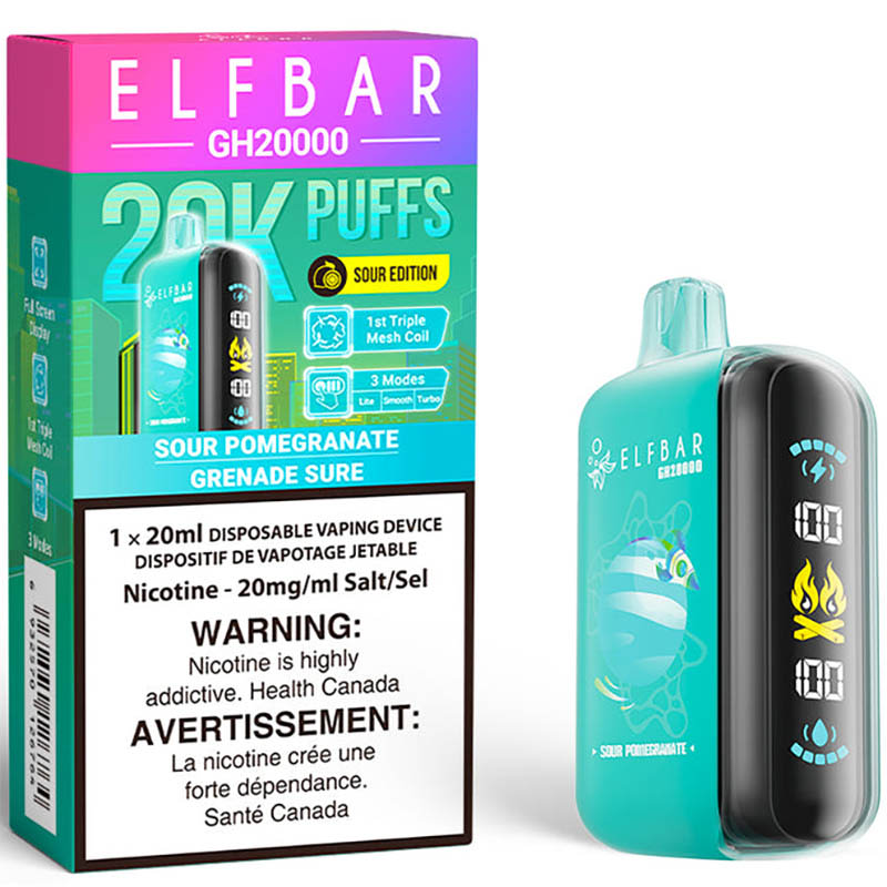ELF BAR GH20k Sour Pomegranate 20mg/mL Disposable (Provincial)