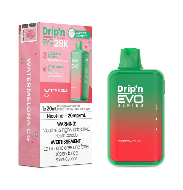 Drip’n EVO 28k Watermelona CG 20mg/mL Disposable (Provincial)