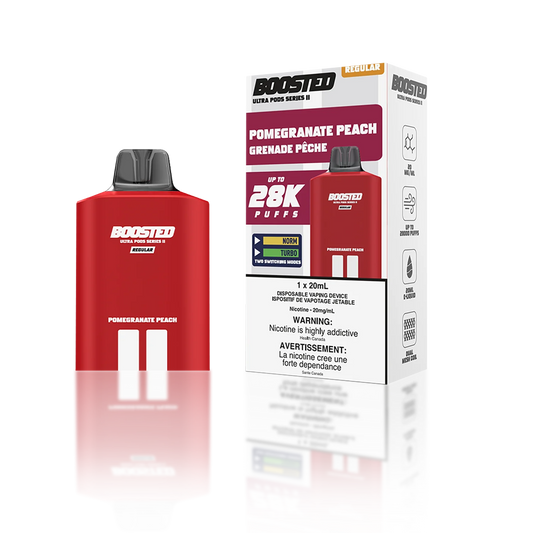 Boosted Ultra Pod II 28K Pomegranate Peach 20mg/ml (Provincial)