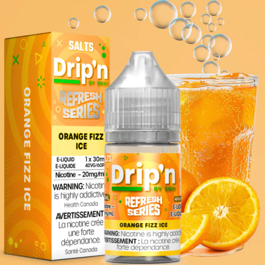 Drip’n Refresh Series e-liquid Orange Fizz Ice 20mg/mL-30mL (Provincial)