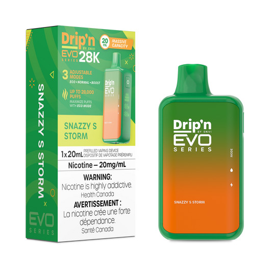 Drip’n EVO 28k Snazzy S Storm 20mg/mL Disposable (Provincial)