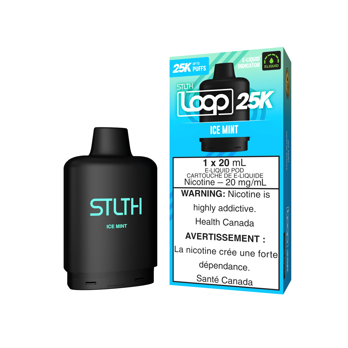 Stlth Loop Pod 25k Ice Mint 20mg/ml (Provincial)