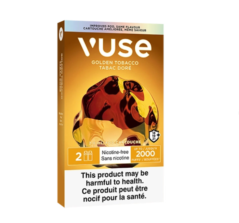 Vuse Epod Golden Tobacco Nicotine Free×2 (Provincial)