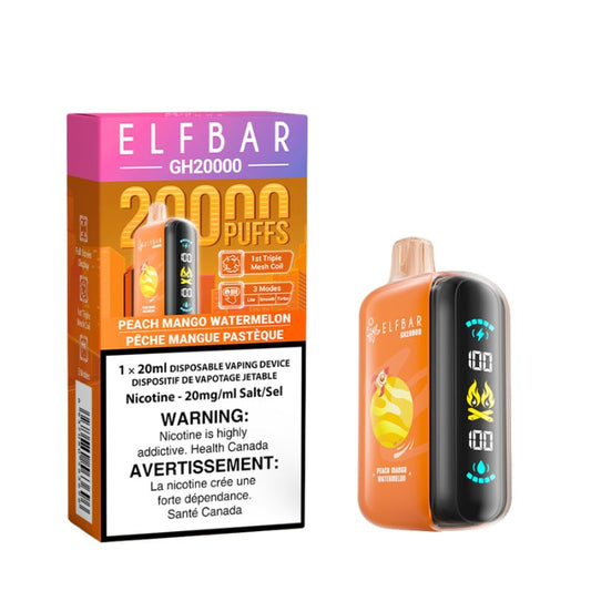 ELF BAR GH20k Peach Mango Watermelon 20mg/mL Disposable (Provincial)