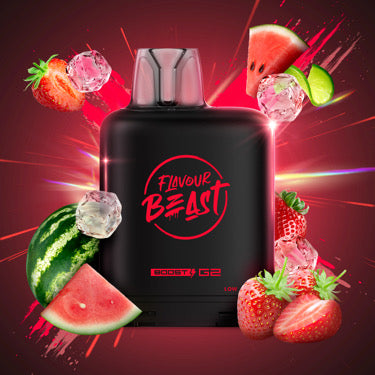 Flavour beast LevelX Boost G2 pod 25k Savage Strawberry Watermelon 20mg/mL (provincial)
