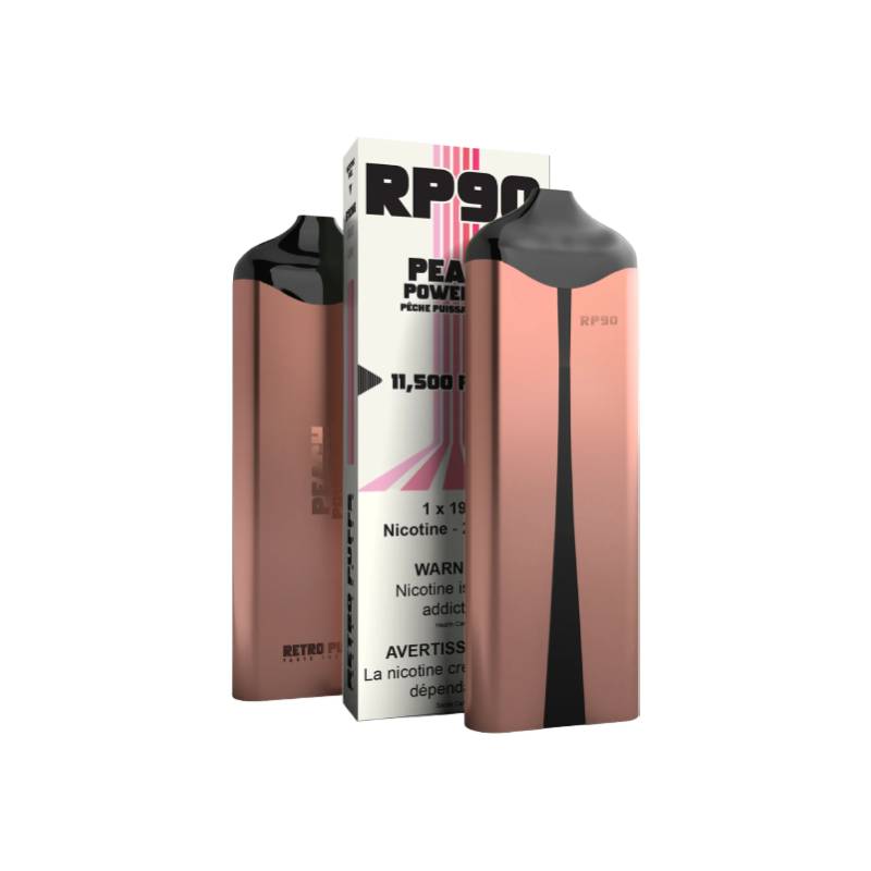 RP90 Peach Power up 11500 Puffs 20mg/mL Disposable ( Provincial)