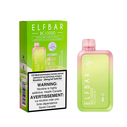 ELF BAR BC10000 Kiwi Guava Ice 20mg/mL Disposable (Provincial)