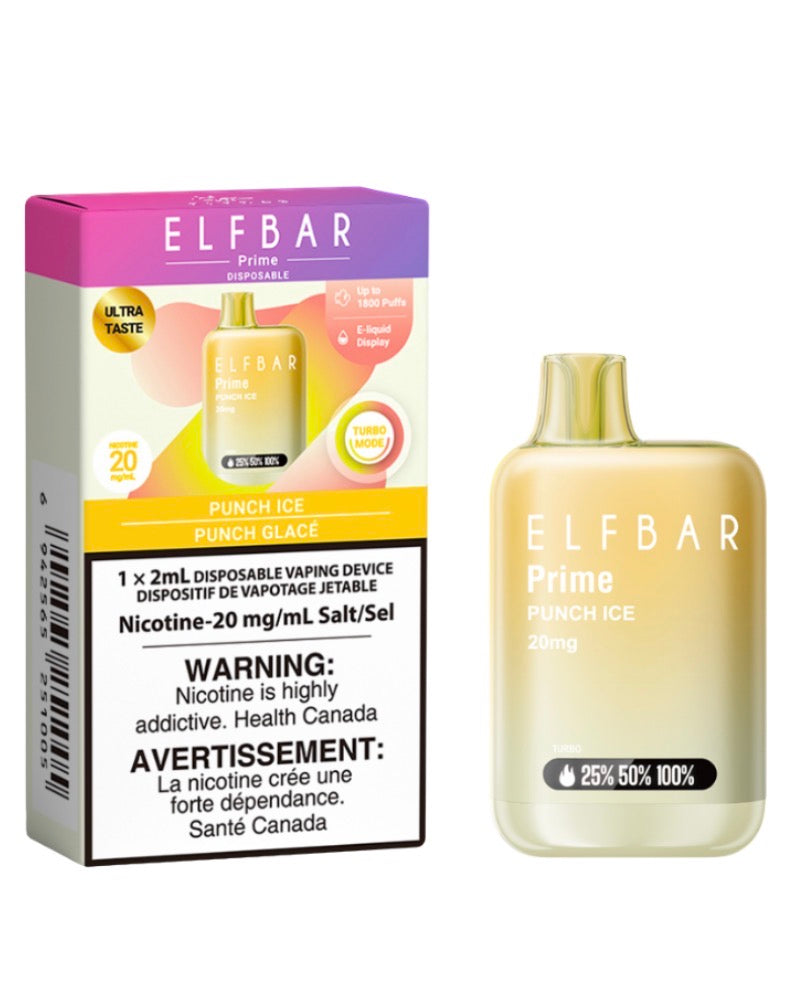 ELF BAR Prime 1800 Punch Ice 20mg Disposable (Provincia)