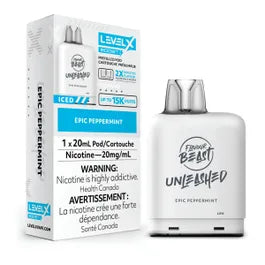 Flavour Beast Unleashed LevelX Boost G2 Pod 15K/25K Epic Peppermint 20mg/mL (Provincial)