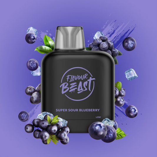 Flavour Beast LevelX Boost G2 Pod 15K/25k Super Sour Blueberry Iced 20mg/mL (Provincial)