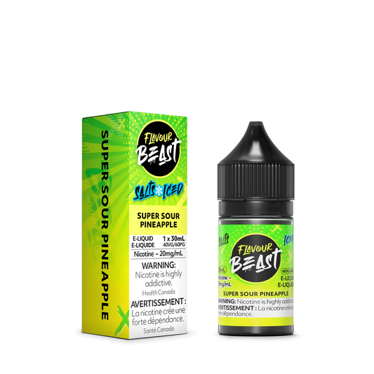 Flavour Beast E-liquid Super Sour Pineapple Iced 20mg/mL 30mL (Provincial)