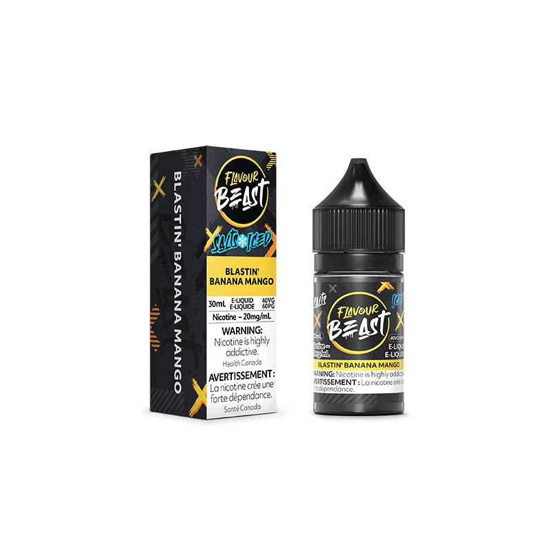 Flavour Beast E-liquid Blastin’ Banana Mango Iced 20mg/mL 30mL (Provincial)