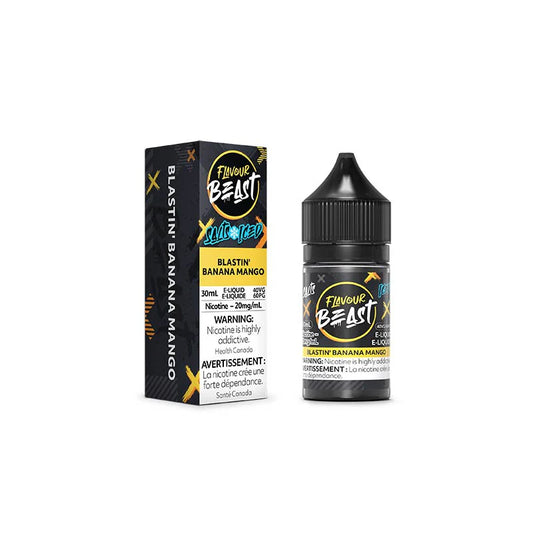 Flavour Beast E-liquid Blastin’ Banana Mango Iced 10mg/mL 30mL (Provincial)