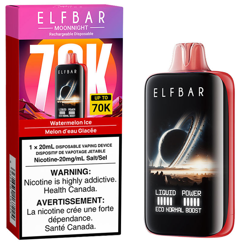 ELF BAR MoonNight 70k Watermelon Ice 20mg/mL Disposable (Provincial)