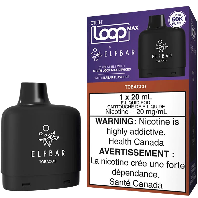 Stlth loop Max pod x Elfbar 50k Tobacco 20mg/ml (Provincial)