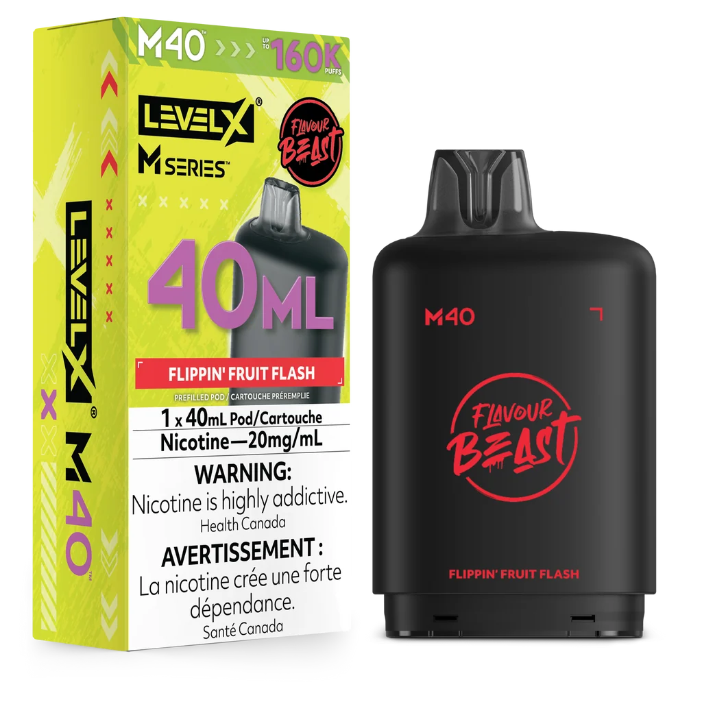 Flavour Beast Level X M series Pod Flippin’ Fruit Flash 160k 20 mg/40ml(provincial)