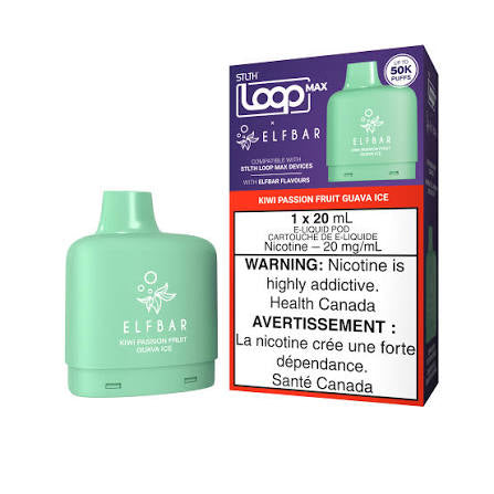 Stlth loop Max pod x Elfbar 50k Kiwi Passionfruit Guava Ice 20mg/ml (Provincial)