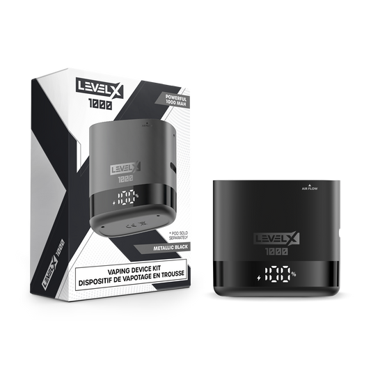 LevelX 1000 Metallic Black Battery/Device