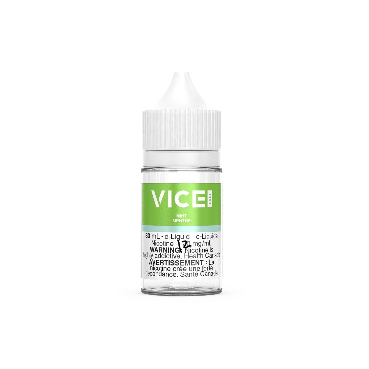 Vice Salt e-liquid Mint 12mg 30mL (Provincial)
