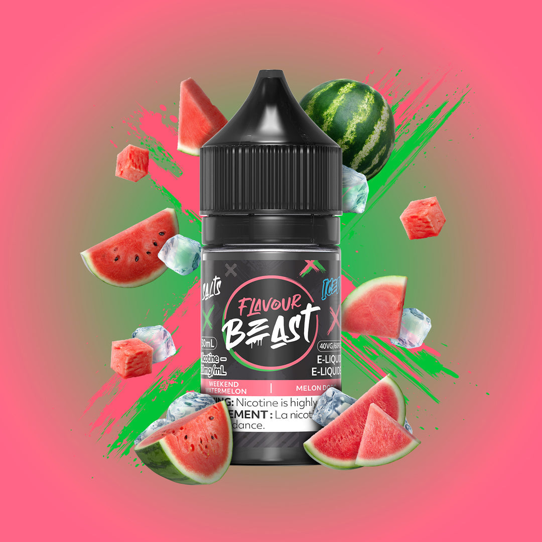 Flavour beast E-liquid Weekend Watermelon Iced 10mg/ml 30ml (provincial)
