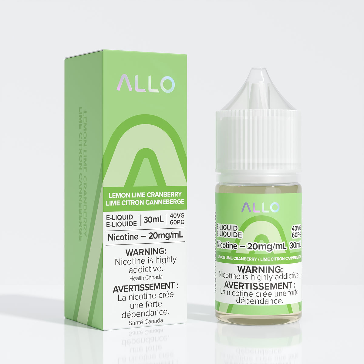 Allo E-Liquid Lemon Lime Cranberry 20mg/mL 30mL (Provincial)
