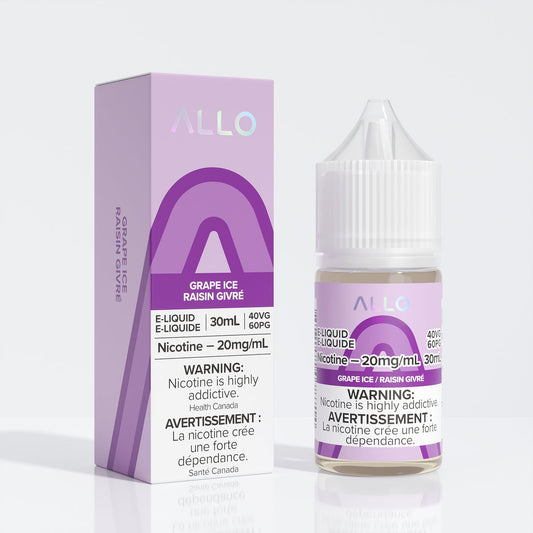 Allo E-Liquid Grape Ice 20mg/mL 30mL(Provincial)