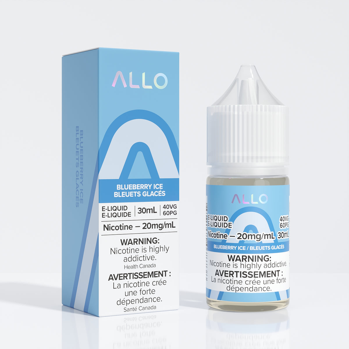 Allo E-Liquid Blueberry Ice 20mg/mL 30mL(Provincial)