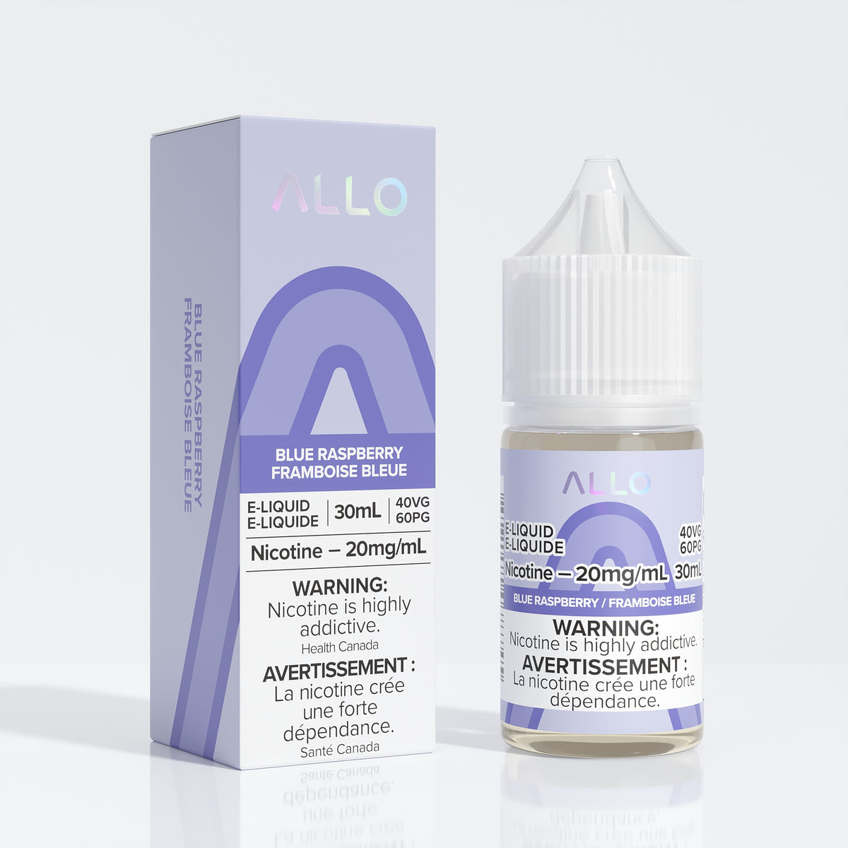 Allo E-Liquid Blue Raspberry 20mg/mL 30mL(provincial)