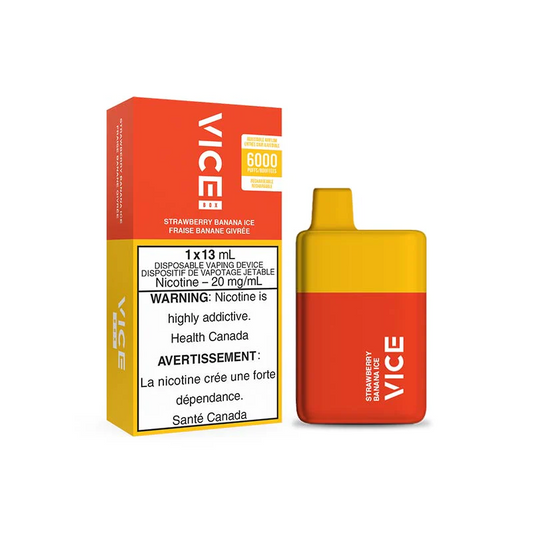 Vice box 6000 Strawberry Banana Ice 20mg/ml (Provincial)