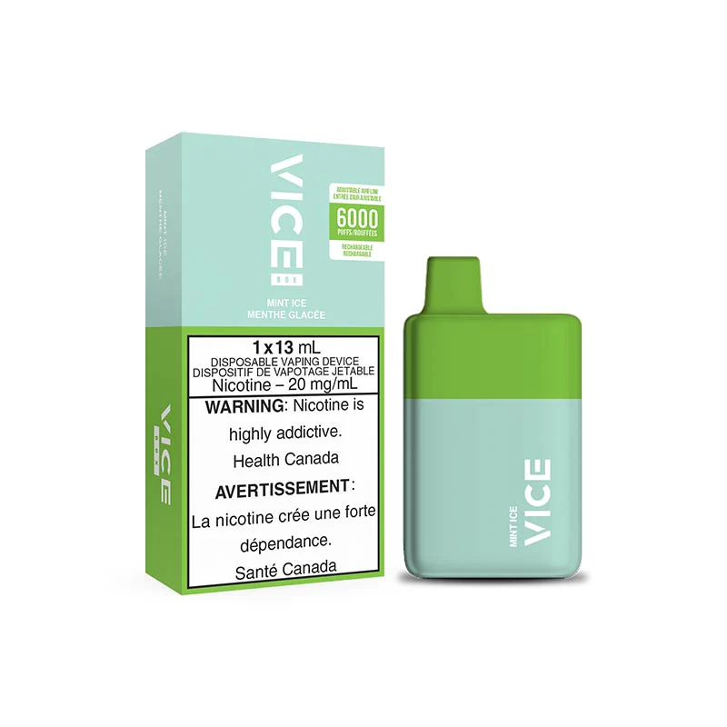 Vice box 6000 Mint Ice 20mg/mL disposable (Provincial)