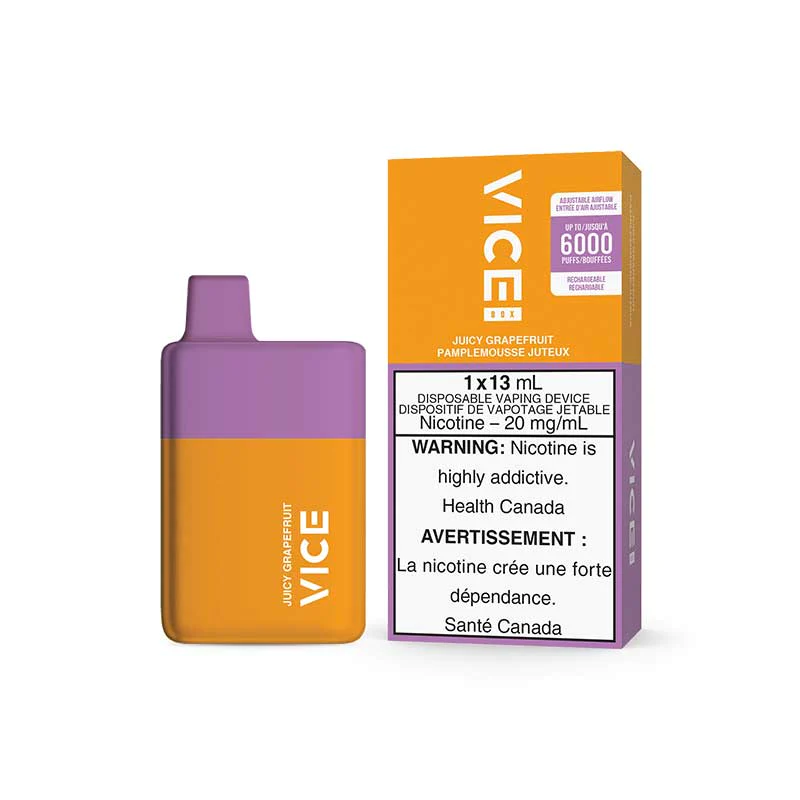 Vice box 6000 Juicy Grapefruit 20mg/mL disposable(Provincial)